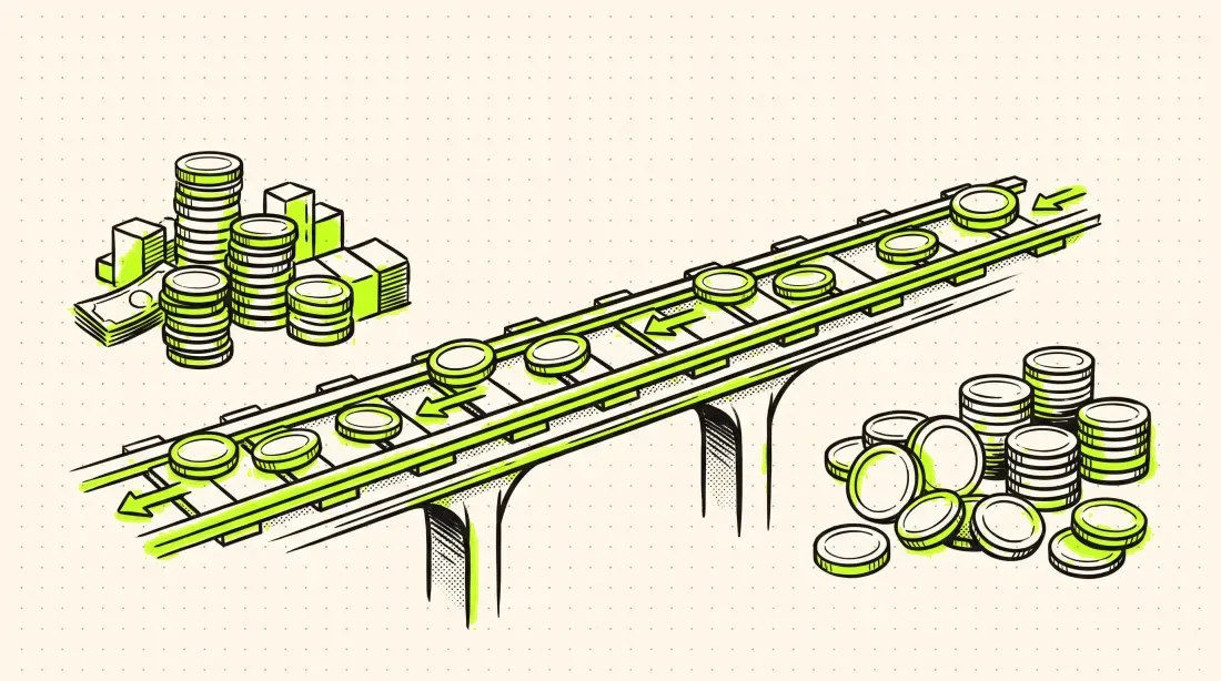 Fiat and crypto flowing in both directions through one settlement layer