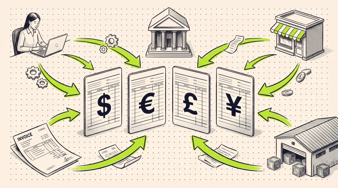 Dedicated multi-currency account numbers collecting inbound payments